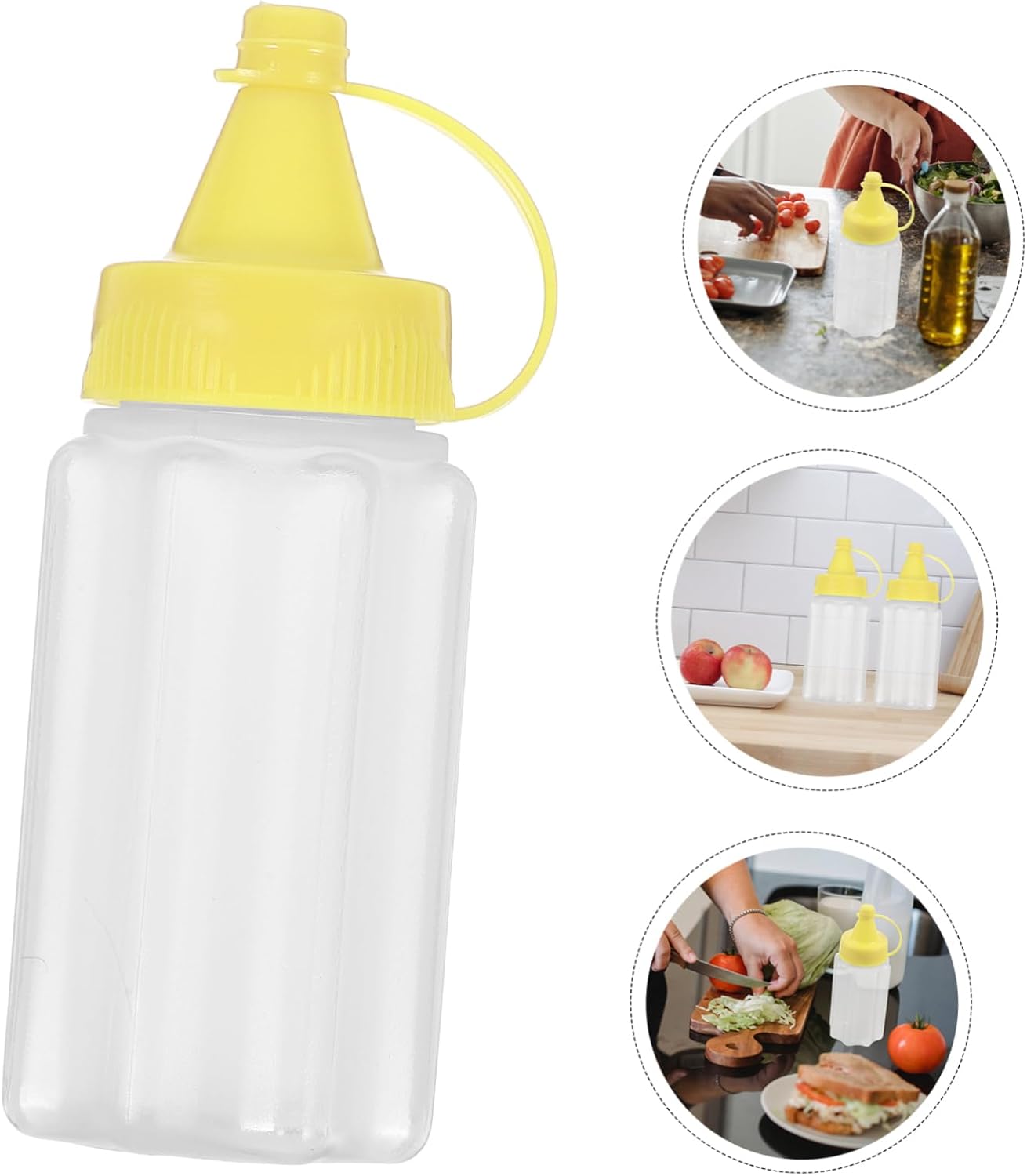 Luxshiny 4pc Squeeze Bottle Set Ultimate Tools for Kitchen Convenience