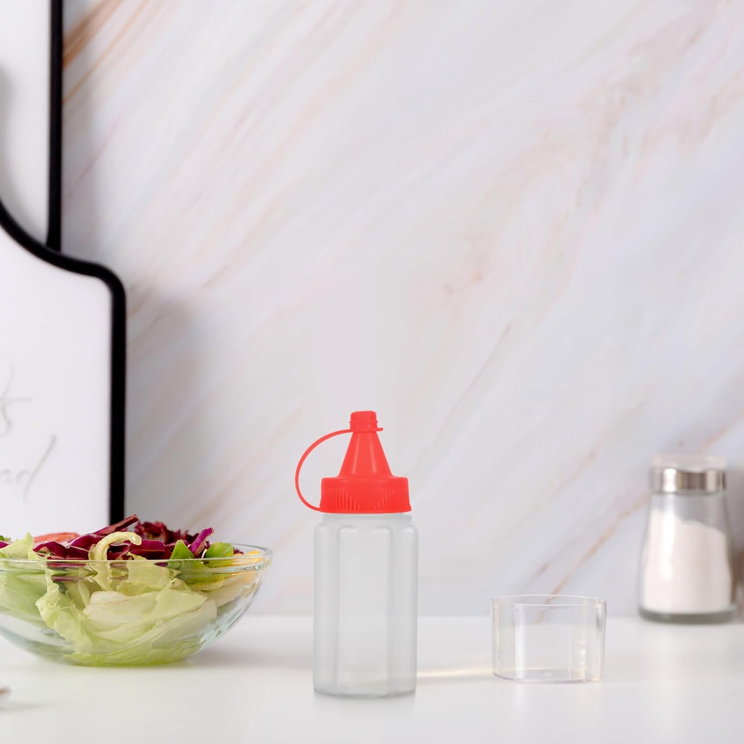mini condiment squeeze bottles set 4