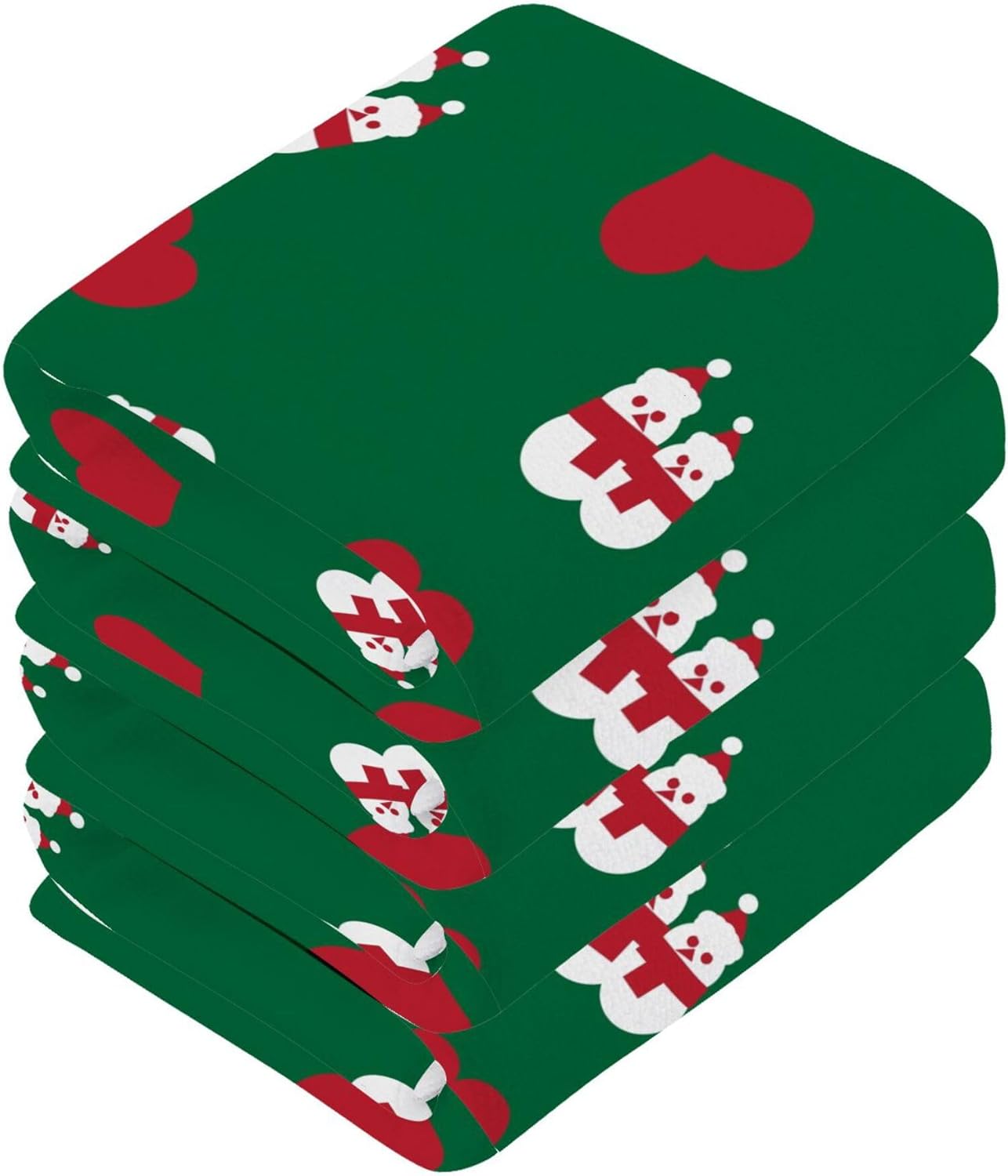 Xigua Christmas Snowman Washcloths Set
