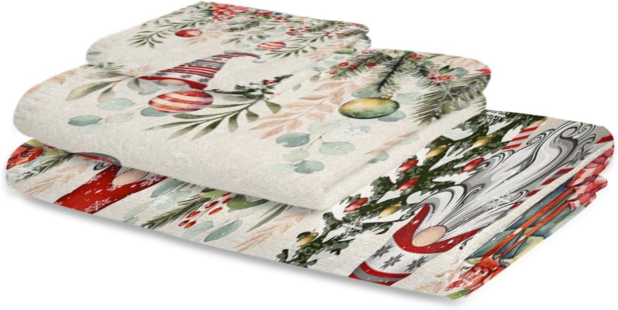 holiday surprisechristmas bath towel set 3-piece