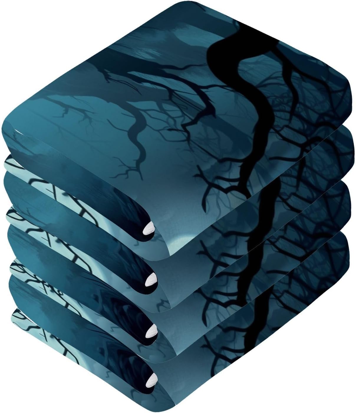 Scary Forest Washcloths 2-Pack Soft Reusable 12x12
