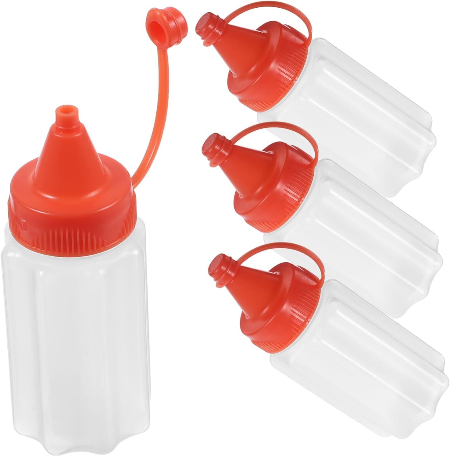 VINTORKY Red Condiment Squeeze Bottle
