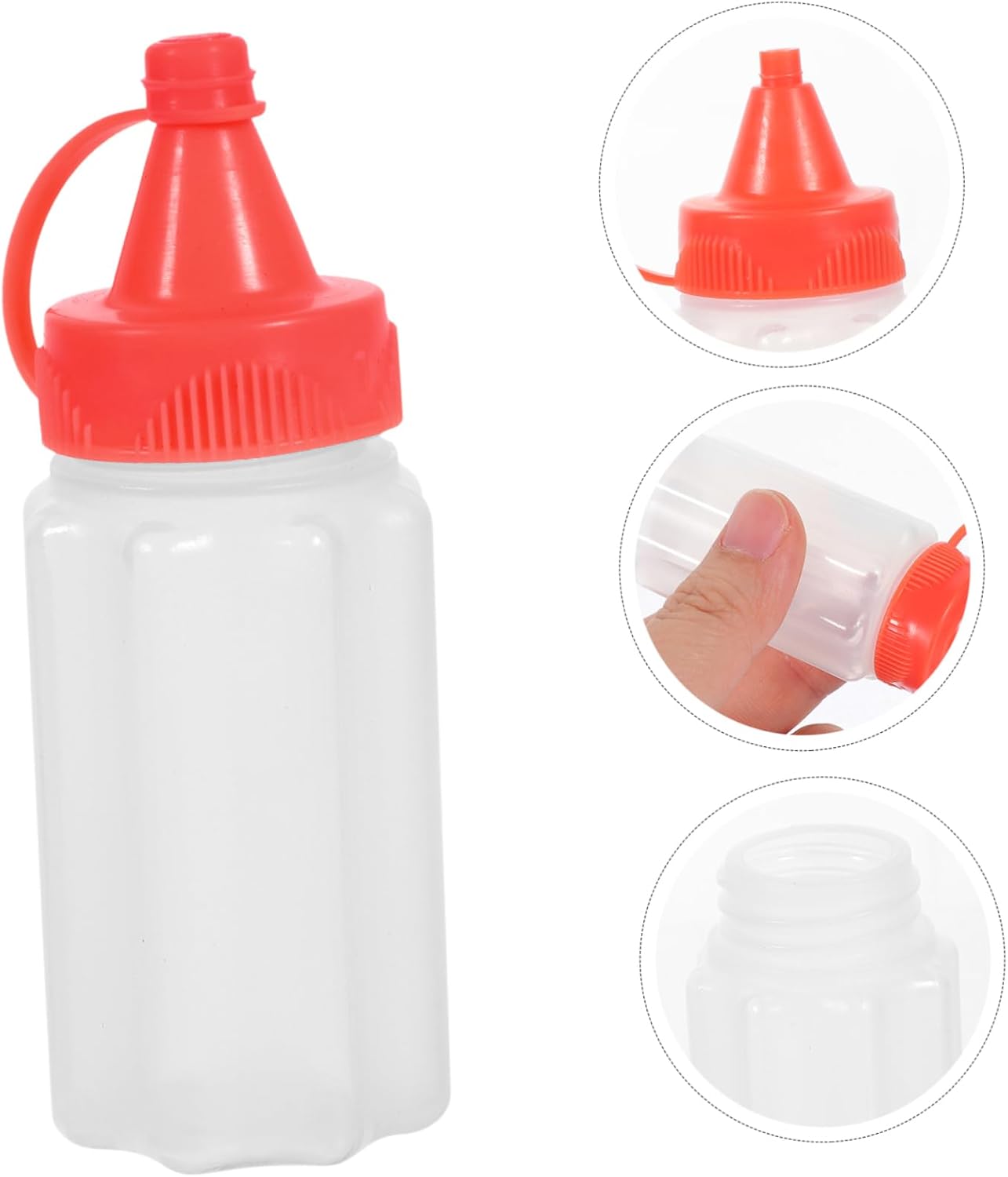 Mini Mustard Squeeze Bottles Reusable Portable Design 12-Pack Mustard Bottle Set