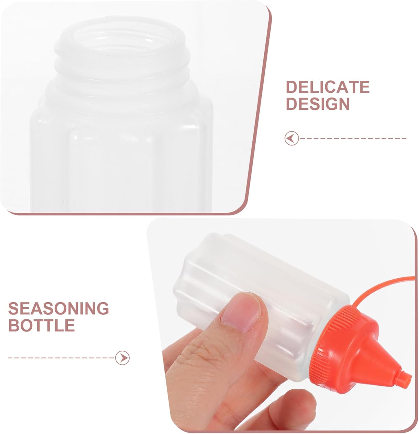 mini condiment squeeze bottles set 4