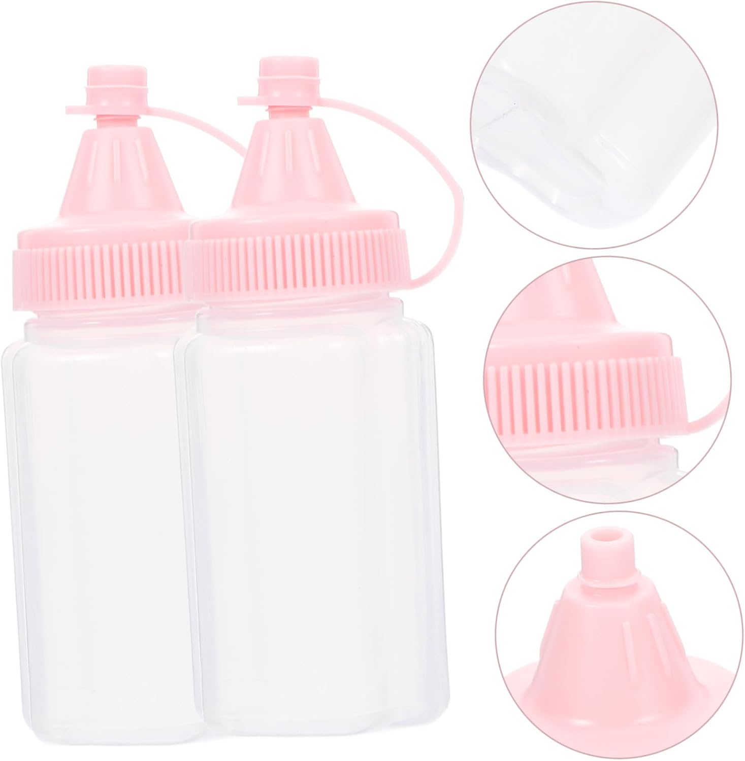MAGICLULU Plastic Squeeze Bottle Durable Condiment dispenser for Home Restaurant Kitchen Use