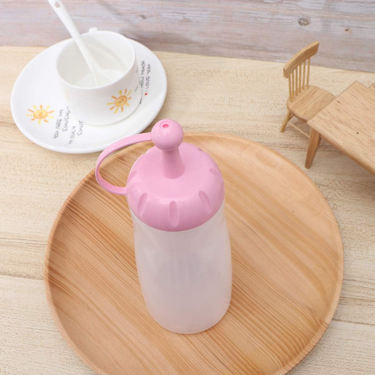 Zerodeko 440ml Salad Dressing Squeeze Bottles with Easy-close Lid