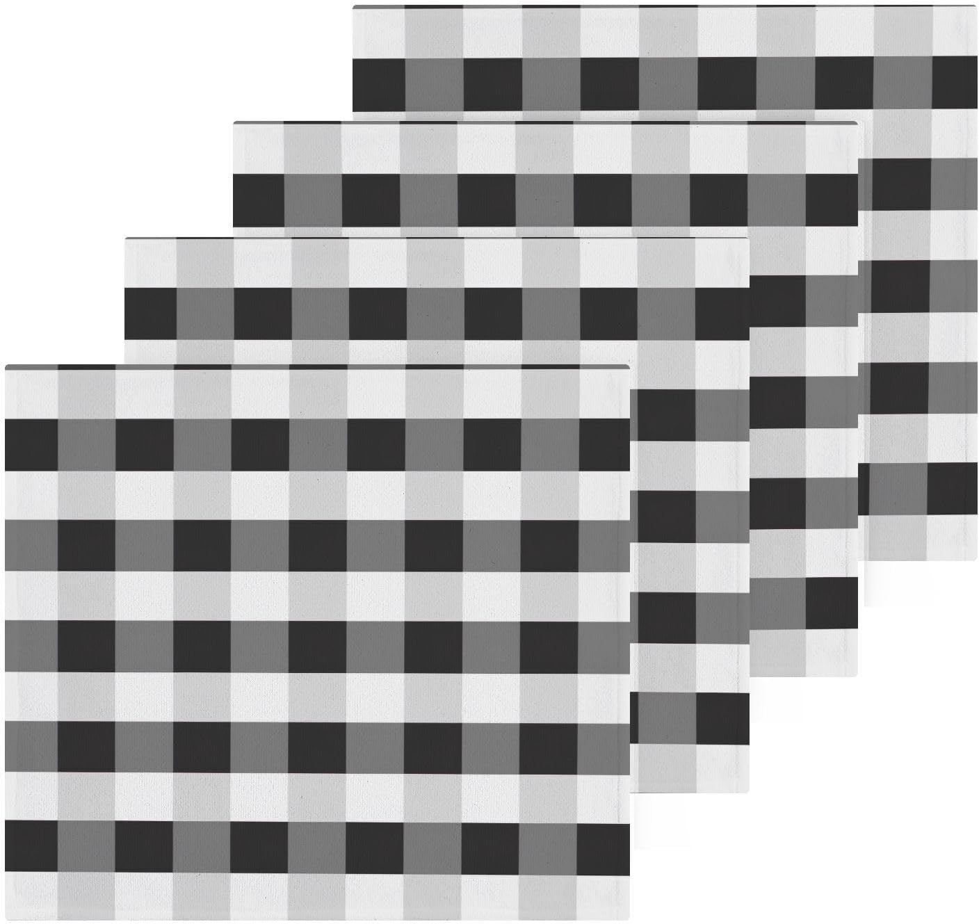 Soft buffalo plaid washcloths