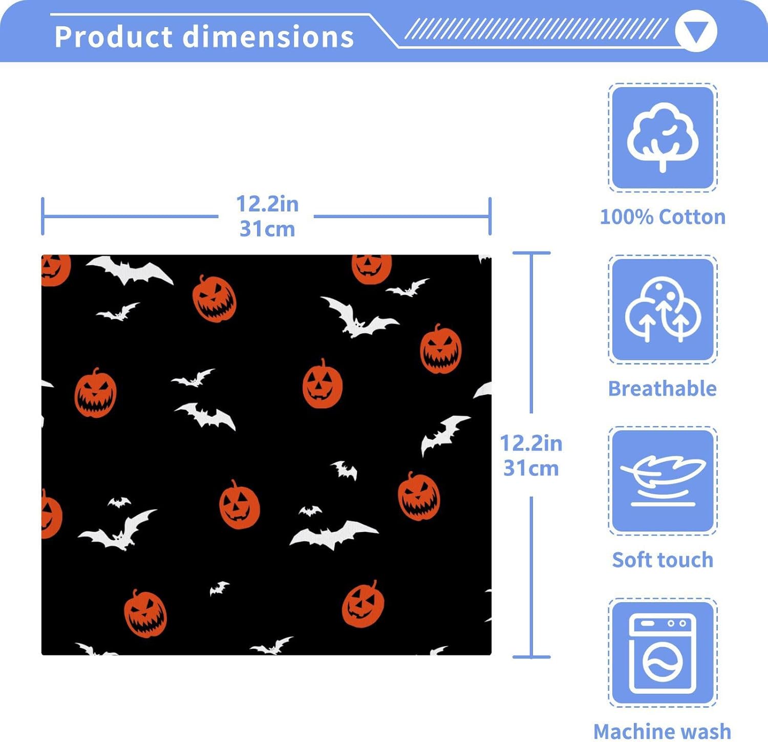 Halloween Ghost Washcloths for KidsKERNEL