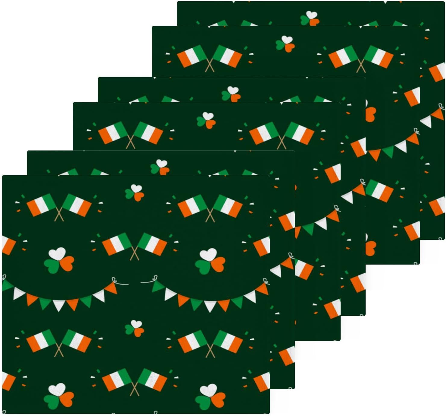 St Patricks Shamrock Washcloths 2-Pack