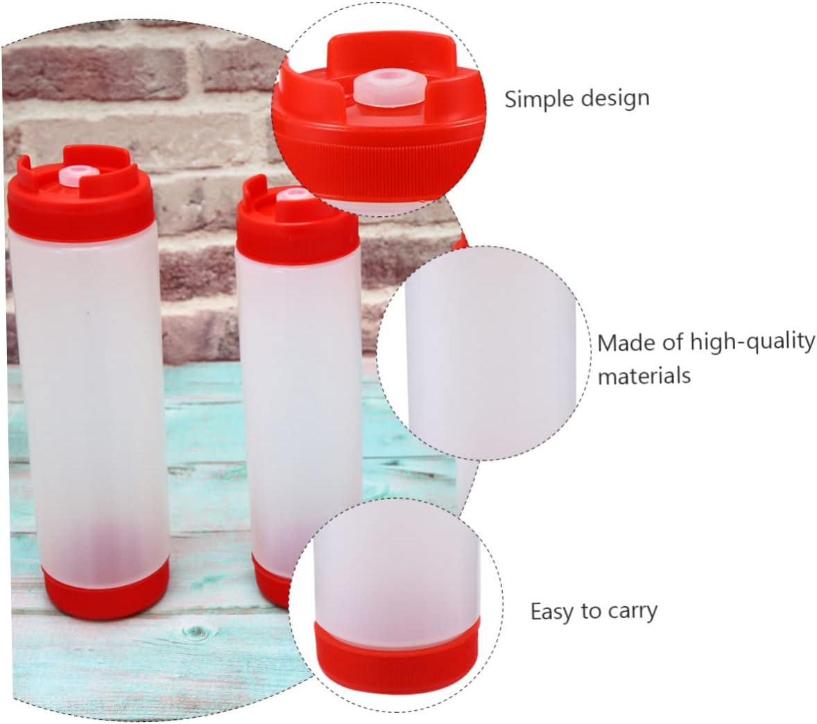 Versatile Jam Squeeze Bottle for Ketchup Mayonnaise Mustard