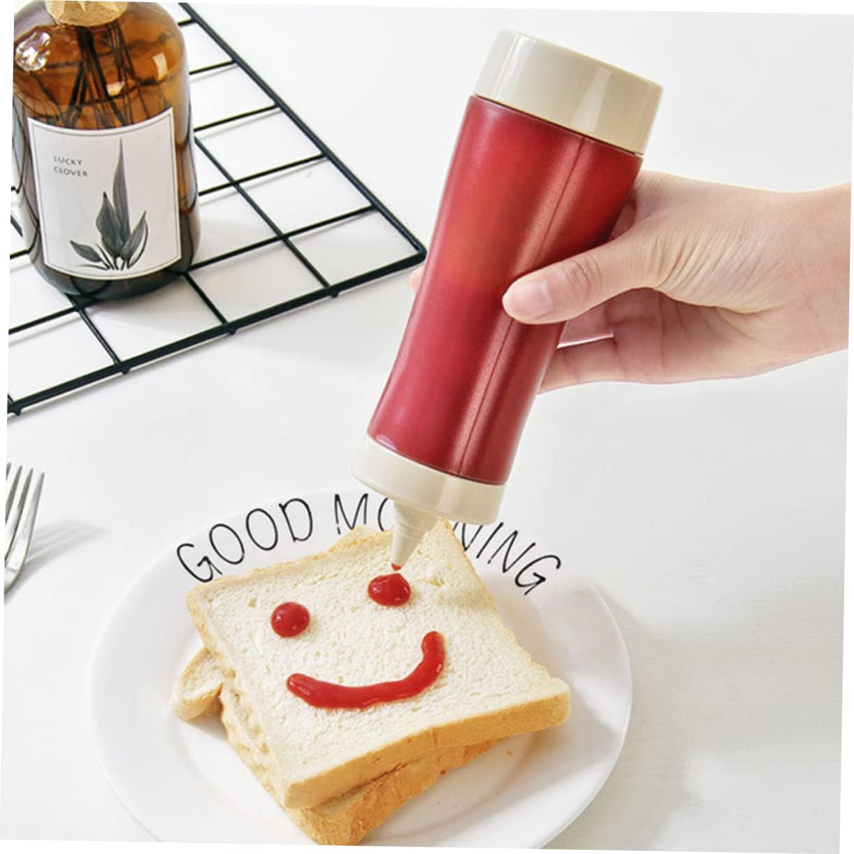 MAGICLULU 3 Pcs Reusable Squeeze Bottles for Condiments