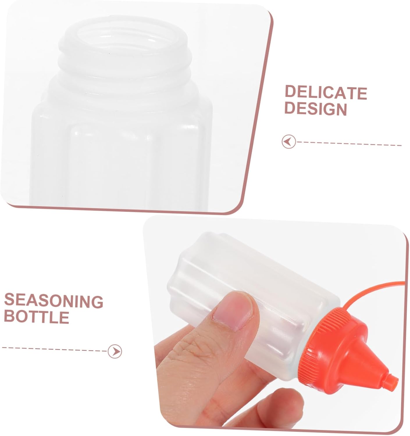 Hohopeti 4-in-1 Salad Dressing Squeeze Bottles