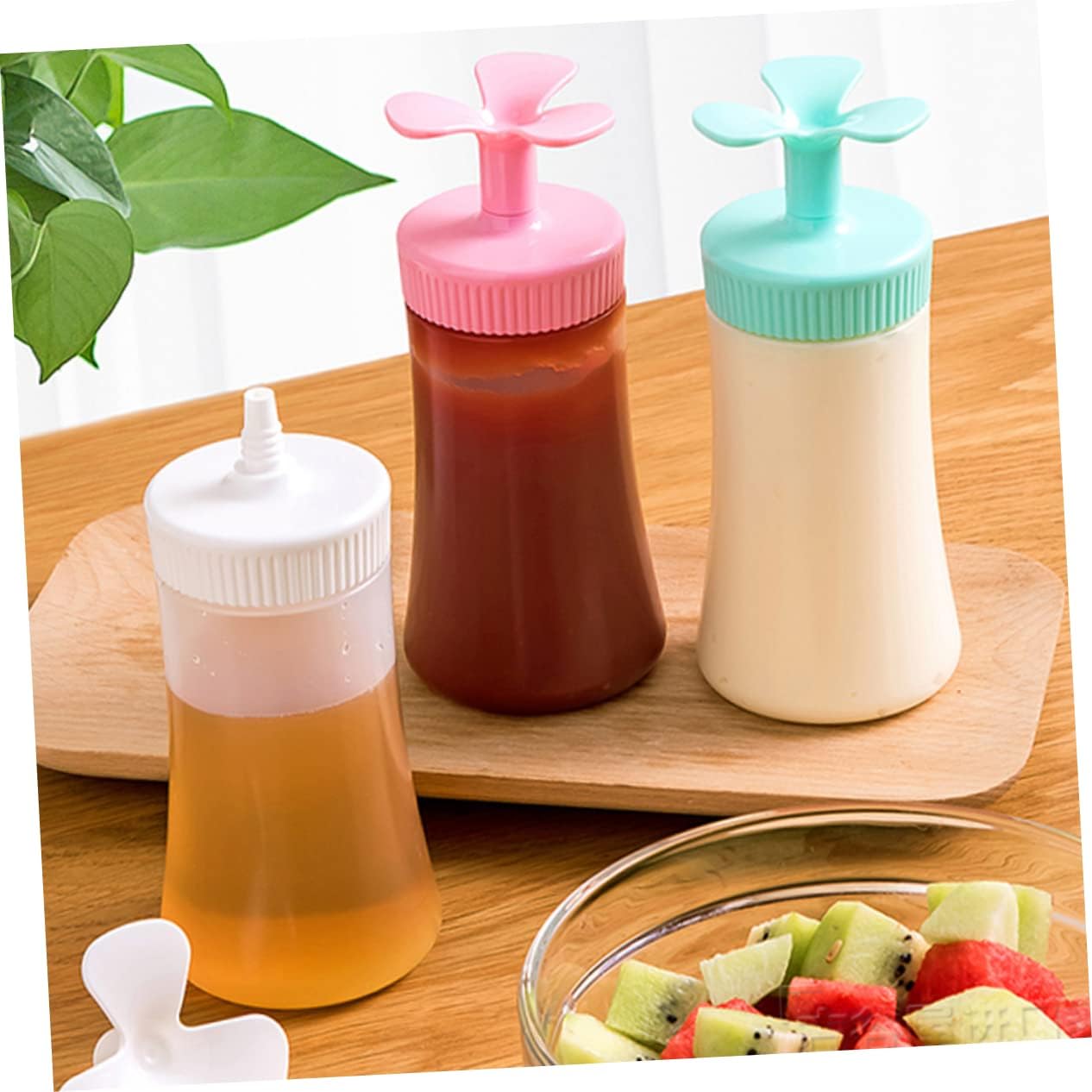 Eco-Friendly Condiment Squeeze Dispenser Set