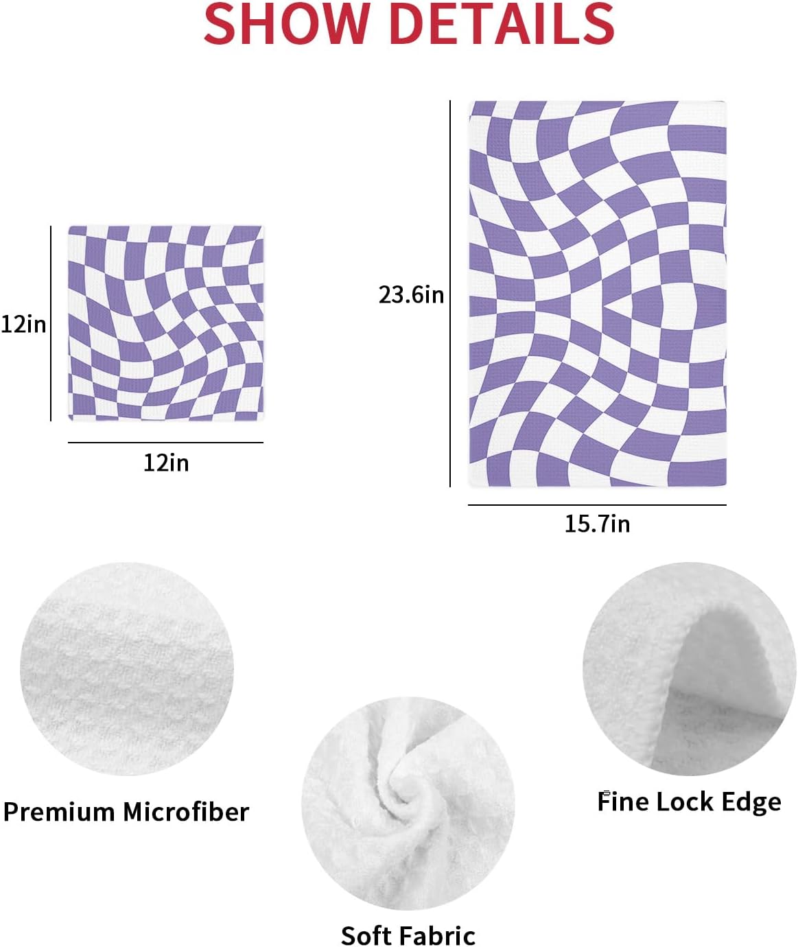 Imagine 4 Essential Purple Waffle Towels for Your Kitchen More