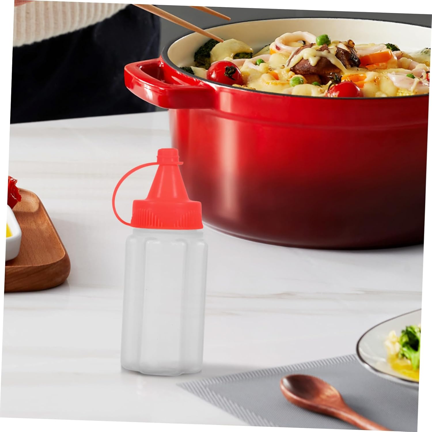 Mini Squeeze Condiment Bottles for Outdoor Use