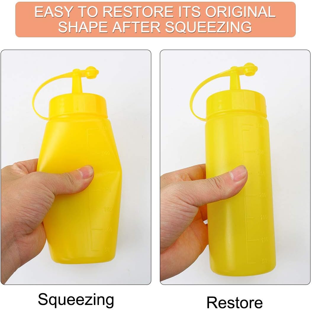 Condiment Squeeze Bottles 16oz Yellow