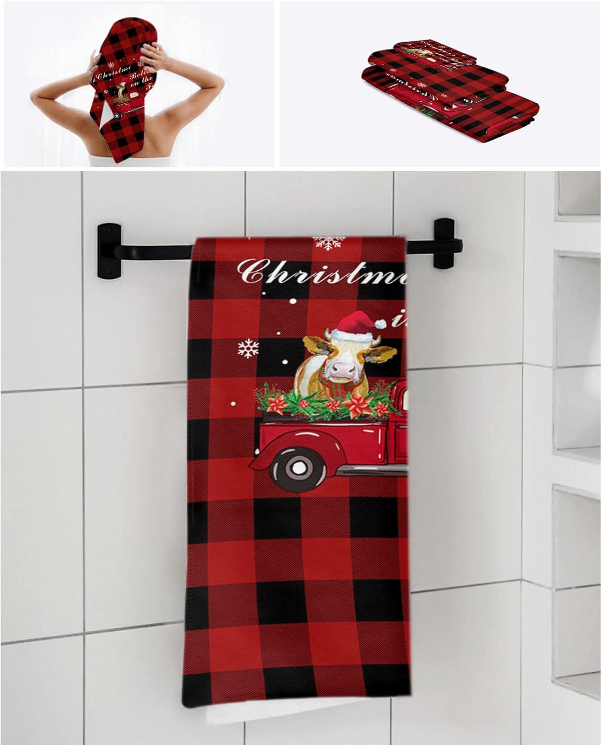 Shine-Home Christmas Towel Set