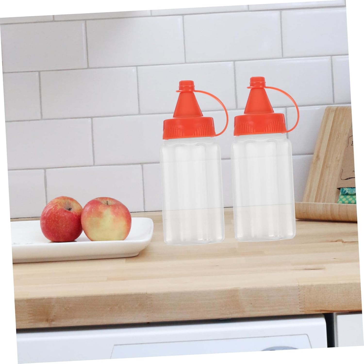Hoement Reusable Condiment Squeeze Bottles