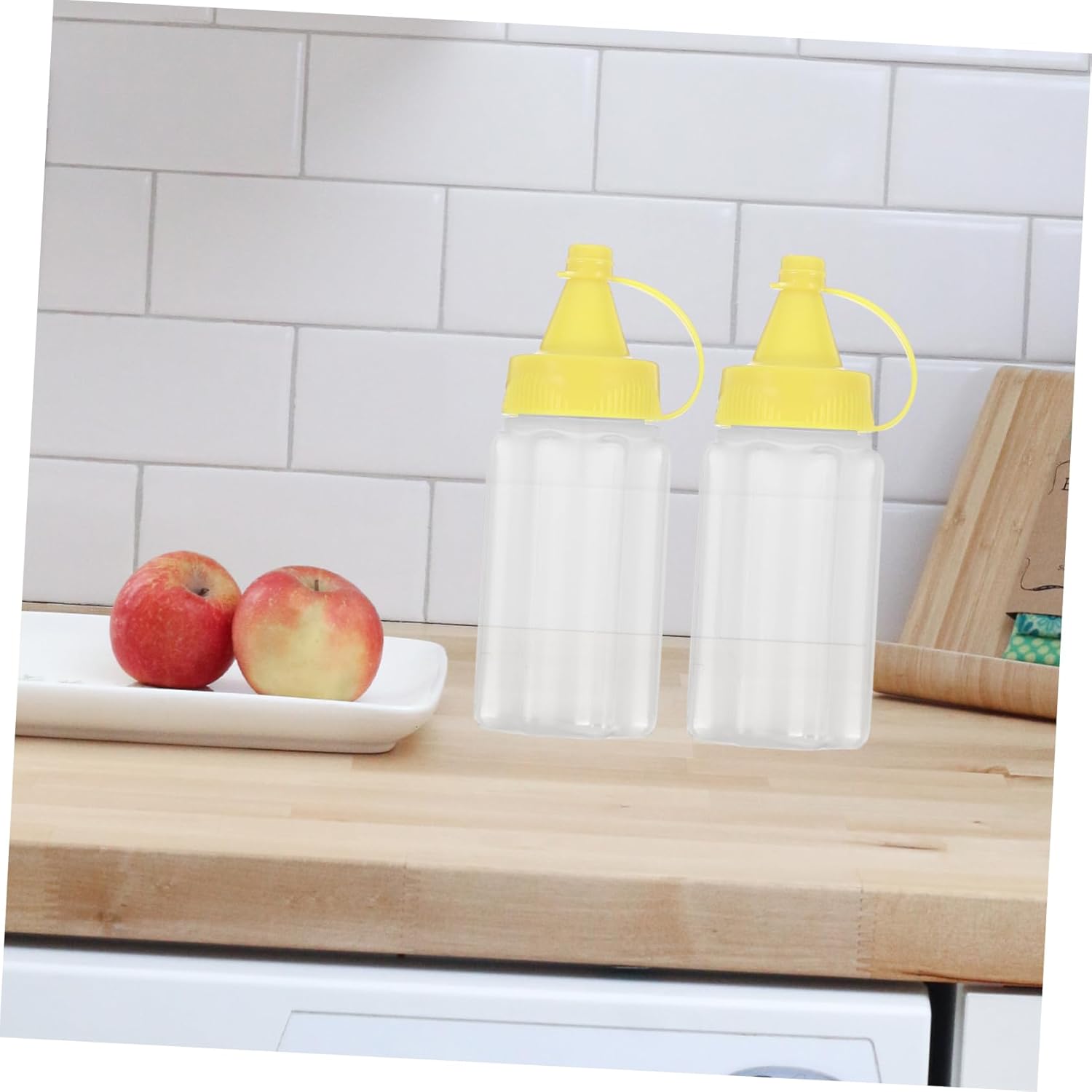 Simplify Kitchen Storage with Mustard Salad Squeeze Bottles