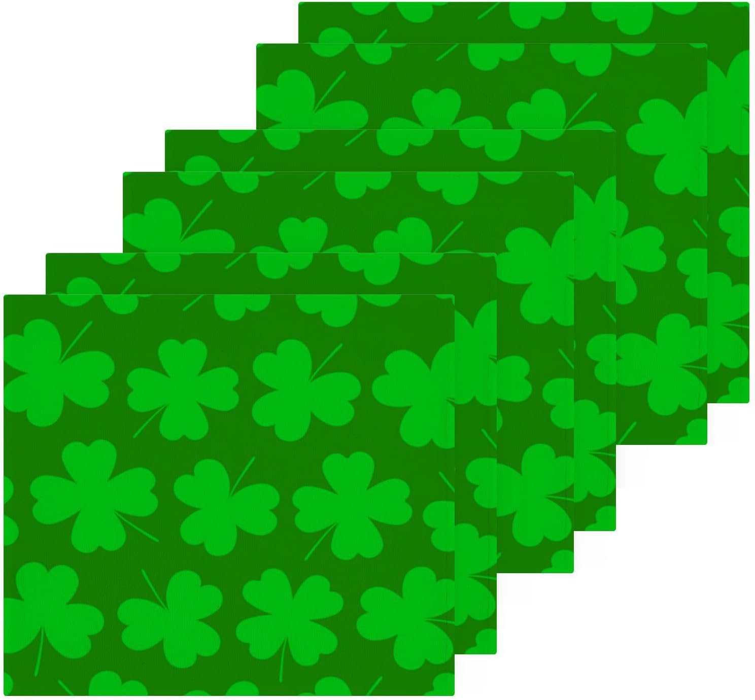 St Patricks Day Clover - 2-Pack _soft Cotton Baby Face Towels Reusable Durable