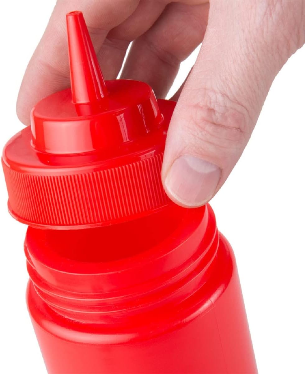 6 x 24 Oz Wide Mouth Squeegee Condiment Bottles