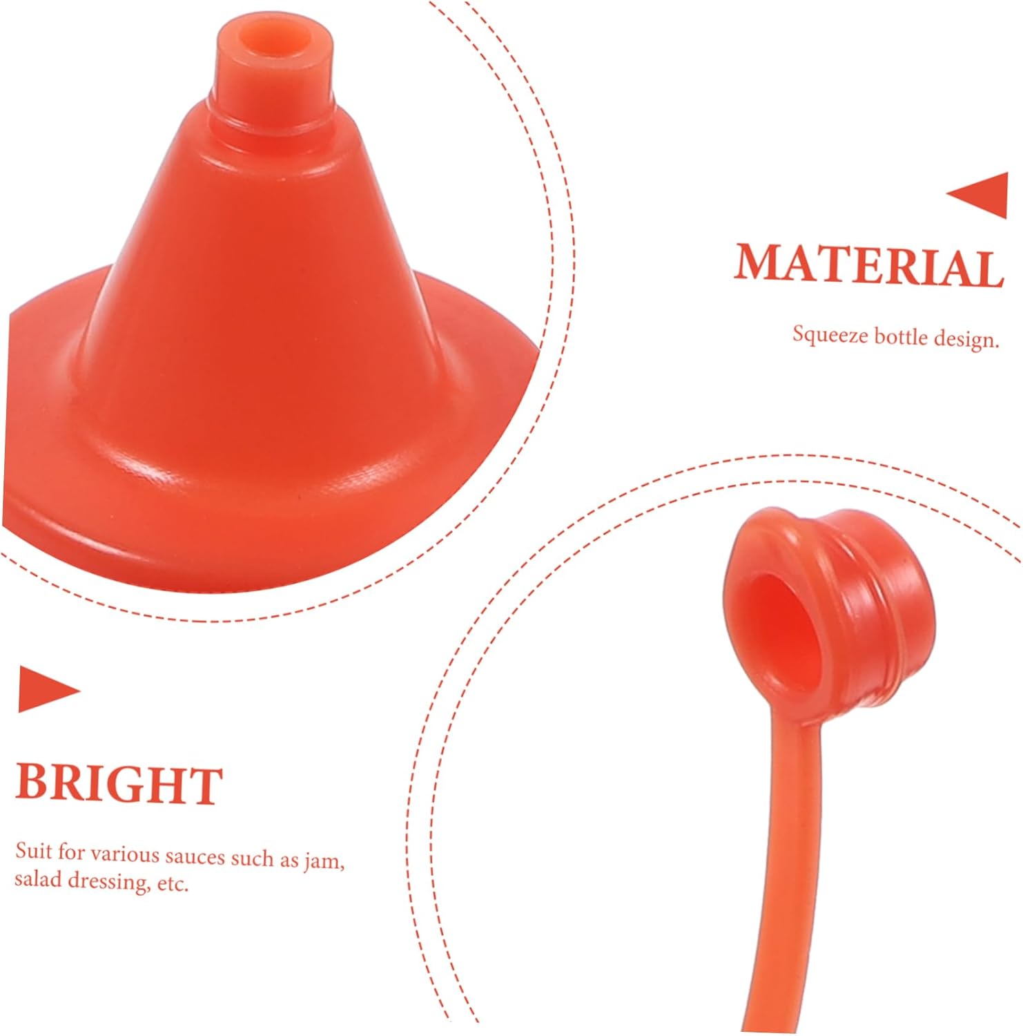 4-Pack Reusable Squeeze Bottles for Condiments - Mess-Free Space-Saving Design
