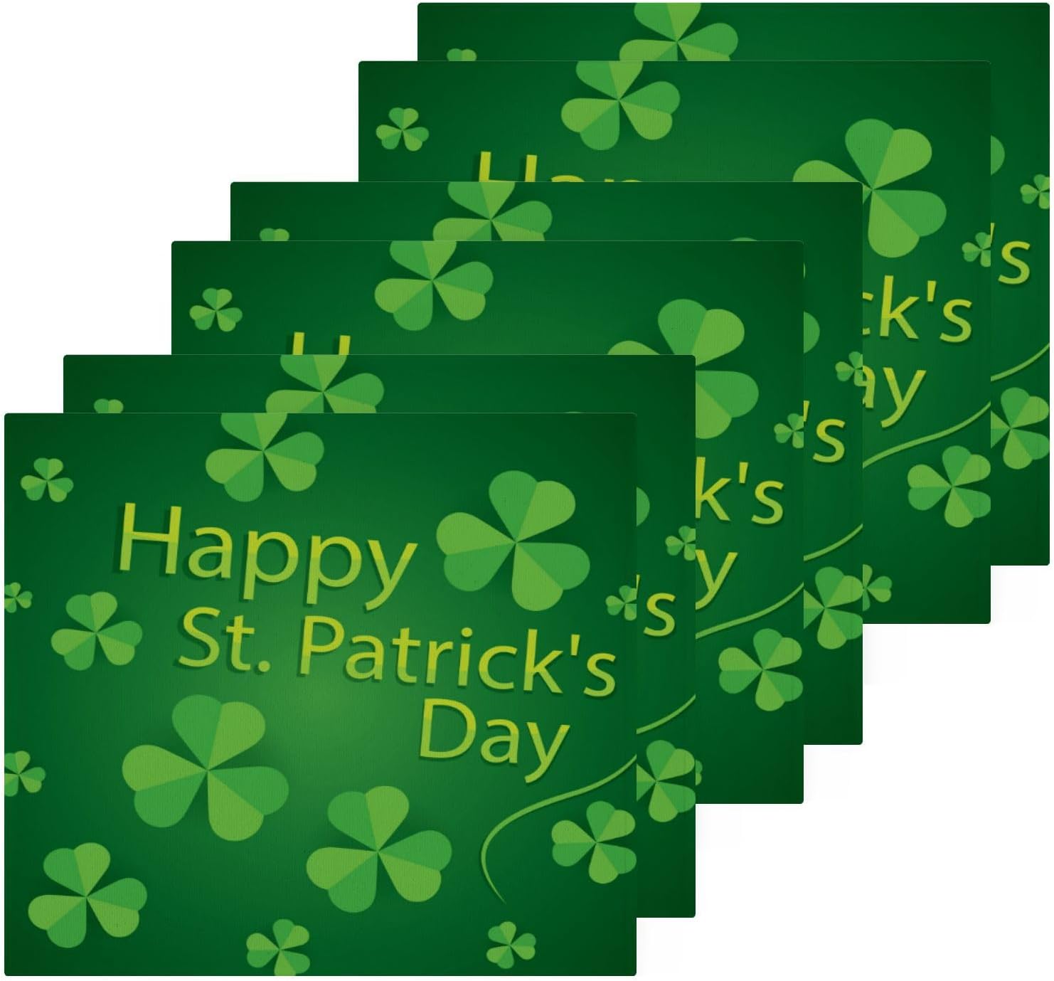 St Patricks Day Shamrock Washcloth Set 2-Pack