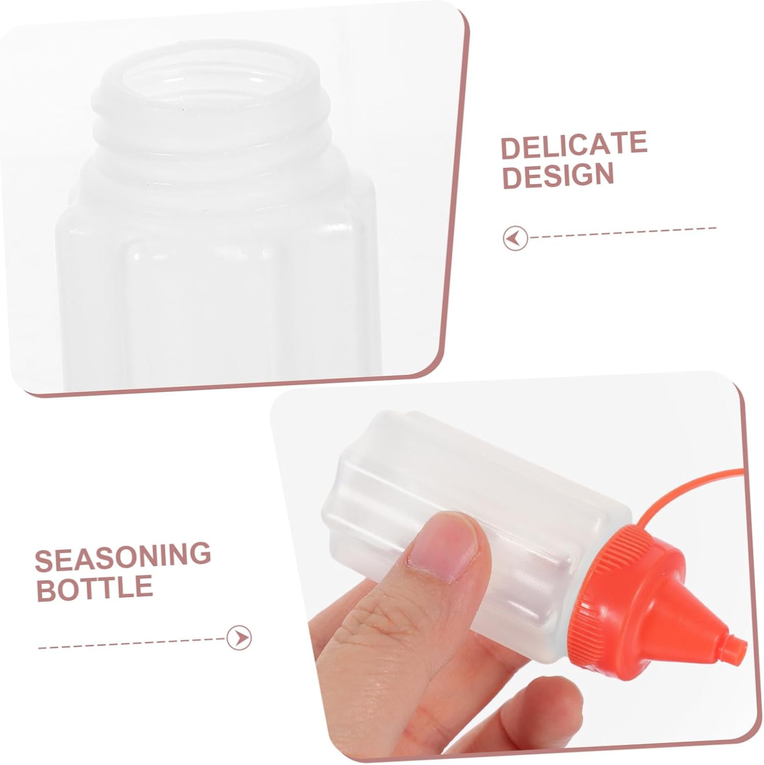 16 Pcs Mini Condiment Squeeze Bottles Set