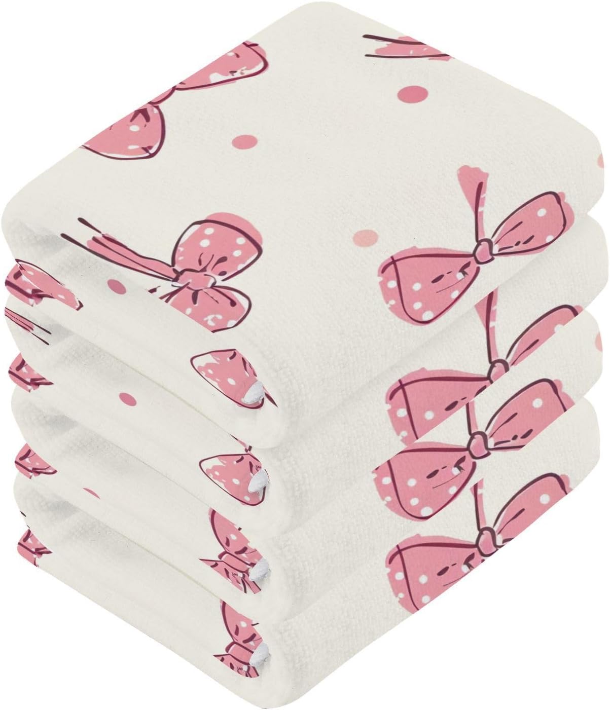 Stylish Bow Pink Washcloth 2-Pack for Baby Beyond