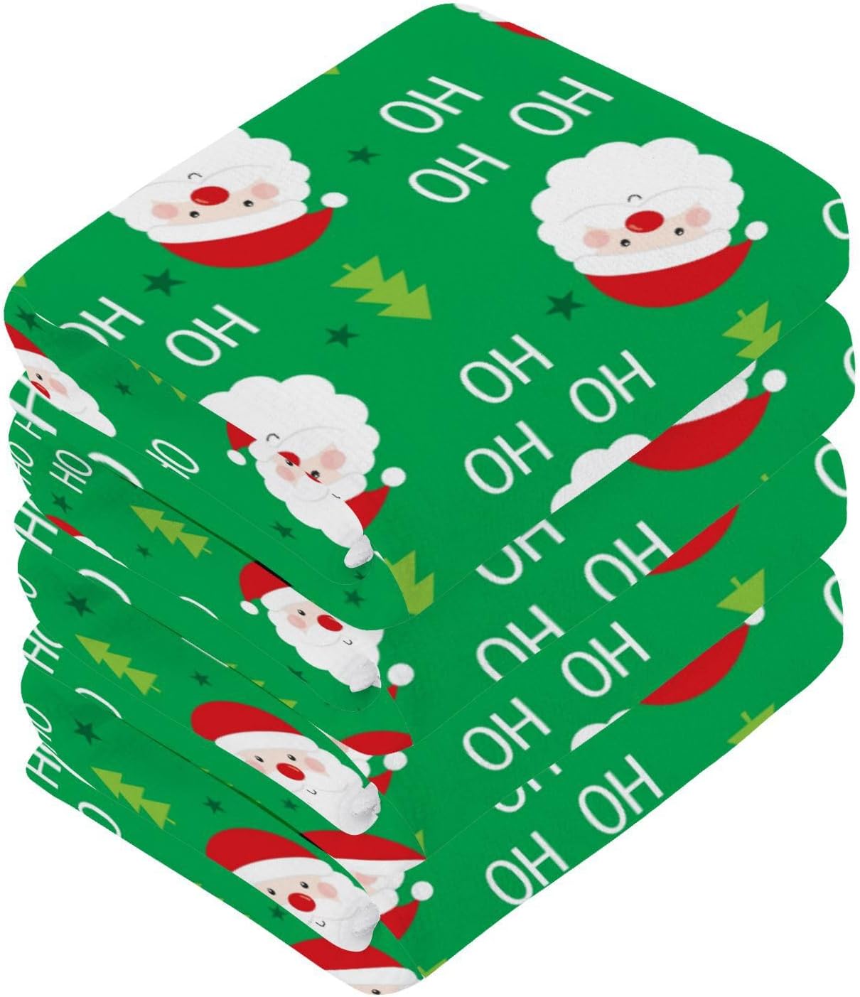 Christmas Santa Washcloth 2-Pack