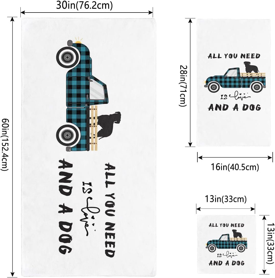 Shine-Home Farm Checkered Towel Set for Home Travel