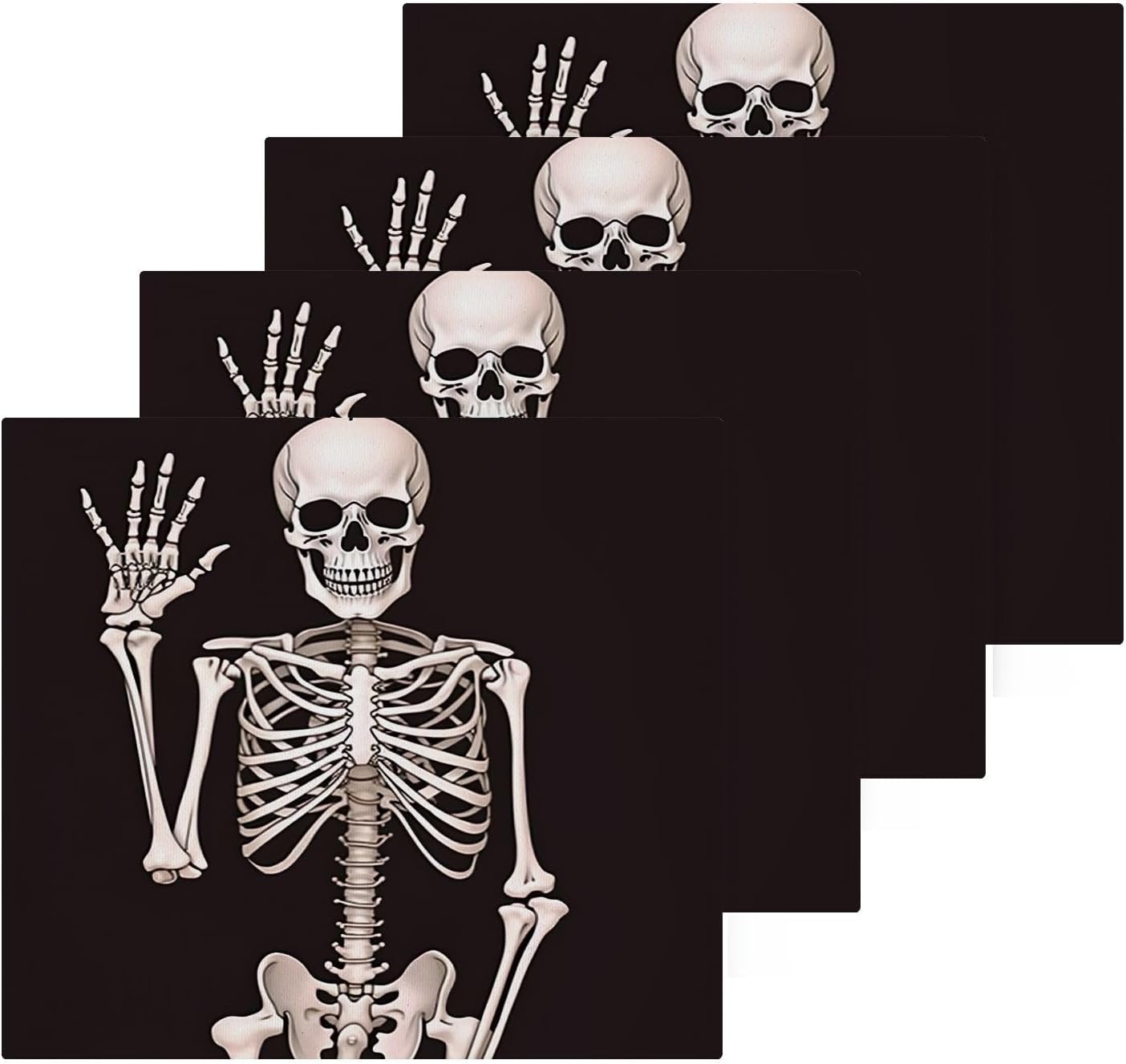 2-Pack Mini Skeleton Towels for Multi-Purpose Use