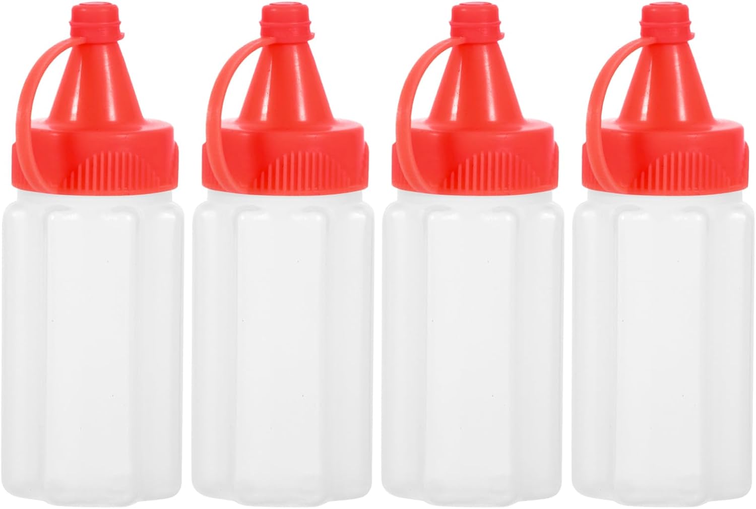 mini condiment squeeze bottles set 4