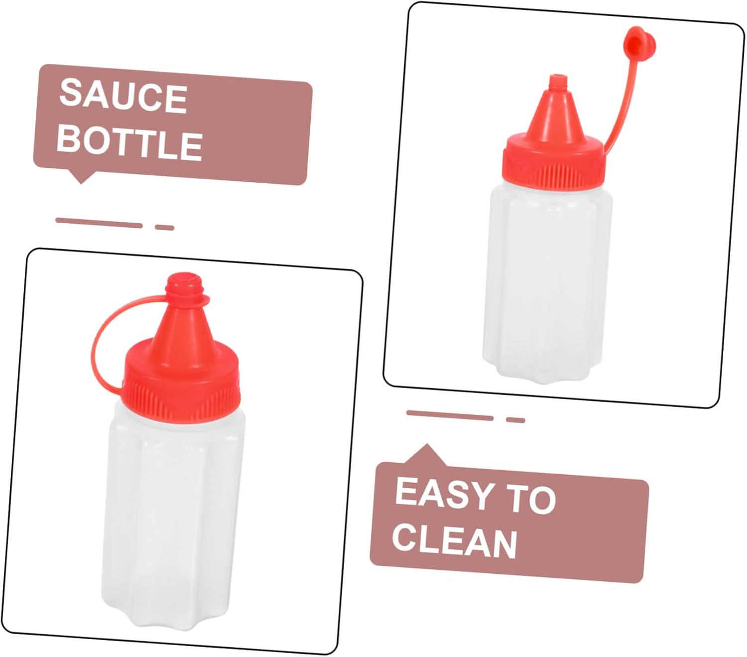 12-Piece Mini Ketchup Squeeze Bottles