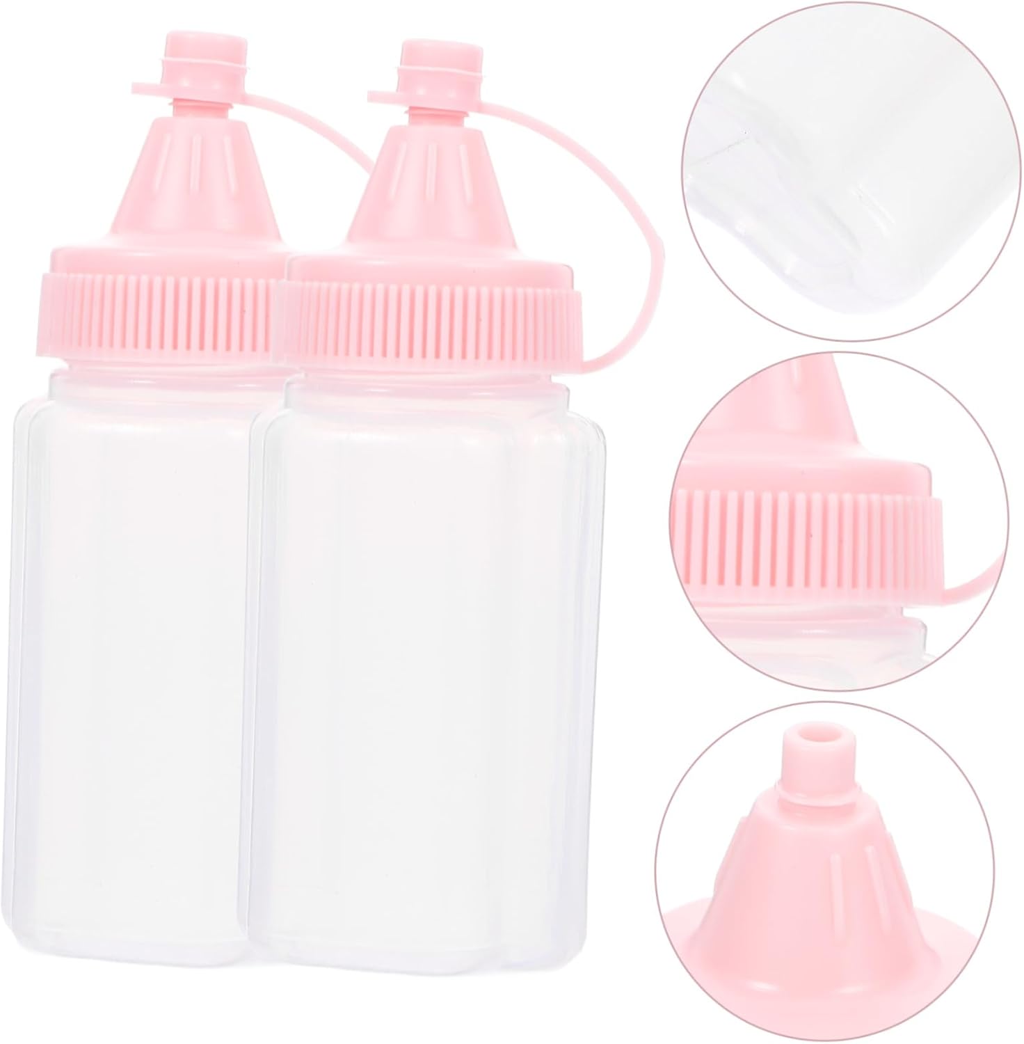 Zerodeko Squeeze Bottles Set of 4 for Condiments