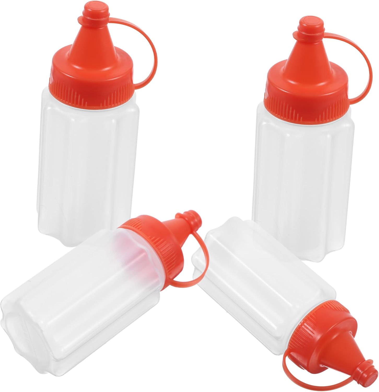 PRETYZOOM Reusable Condiment Squeeze Bottles for Ketchup Honey BBQ Sauce