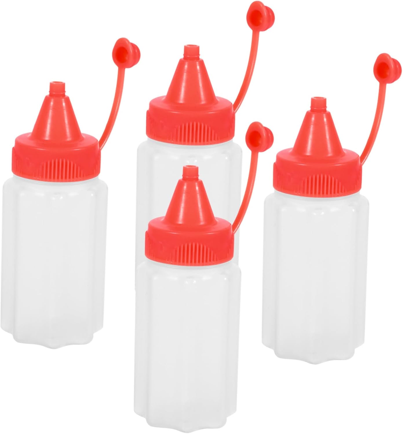 16 Pcs Mini Condiment Squeeze Bottles Set