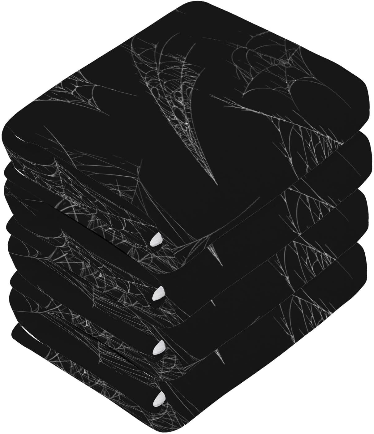 Halloween Spider Web Washcloth Set
