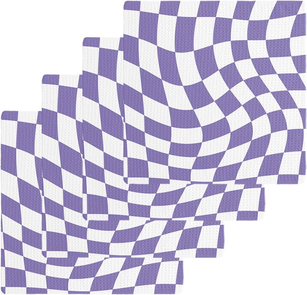 Imagine 4 Essential Purple Waffle Towels for Your Kitchen More