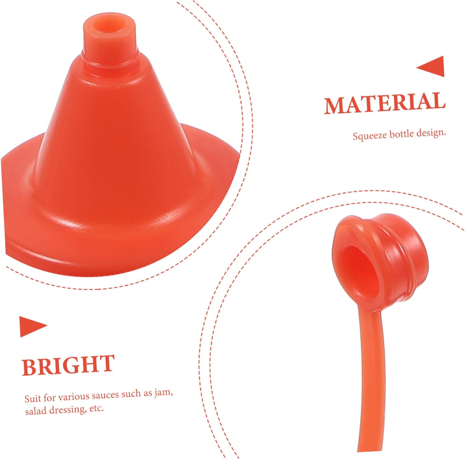 CollBath - 4 Reusable Squeeze Bottles for Easy Kitchen Storage