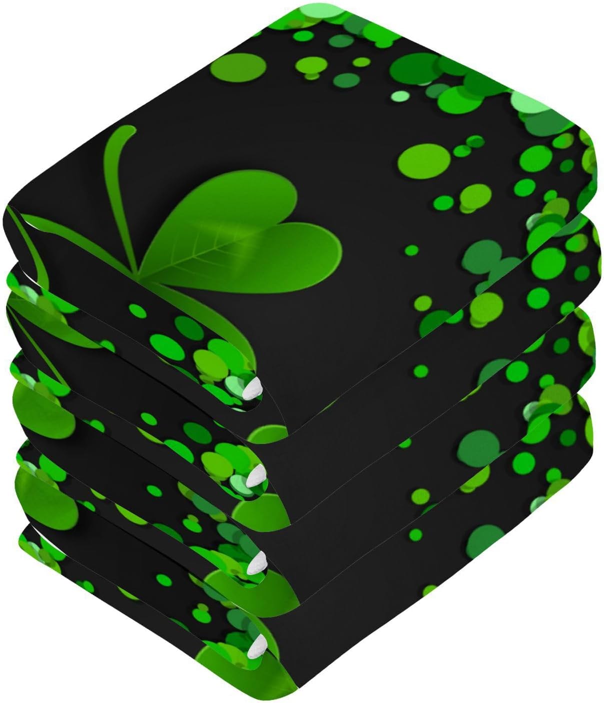 YETTASBIN St Patricks Day Shamrock Washcloths 2 Pack 1
