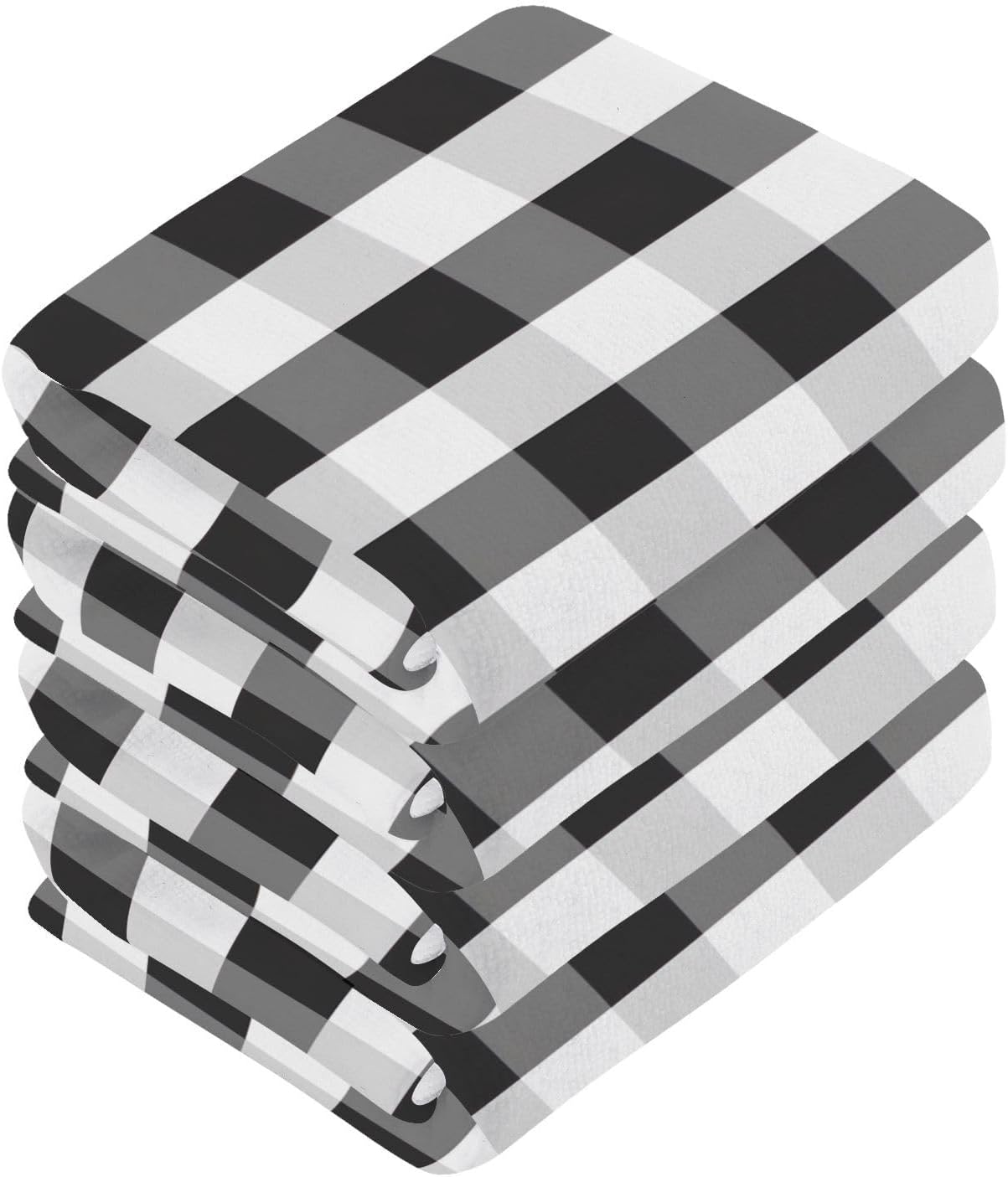 Soft buffalo plaid washcloths