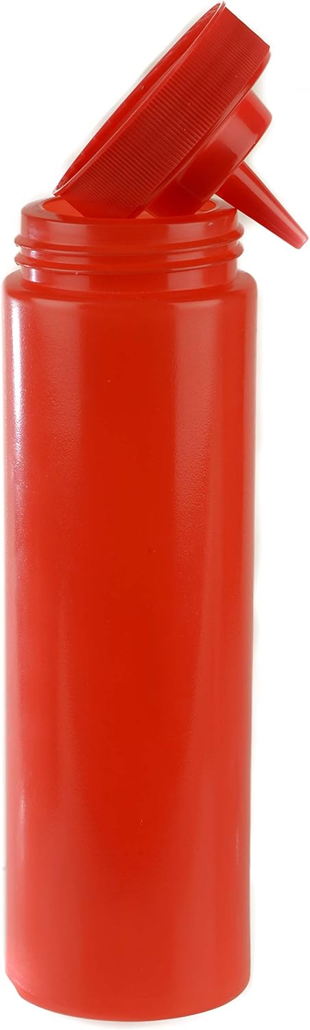 EcoQuality 6-Pack Red Squeeze Condiment Bottles