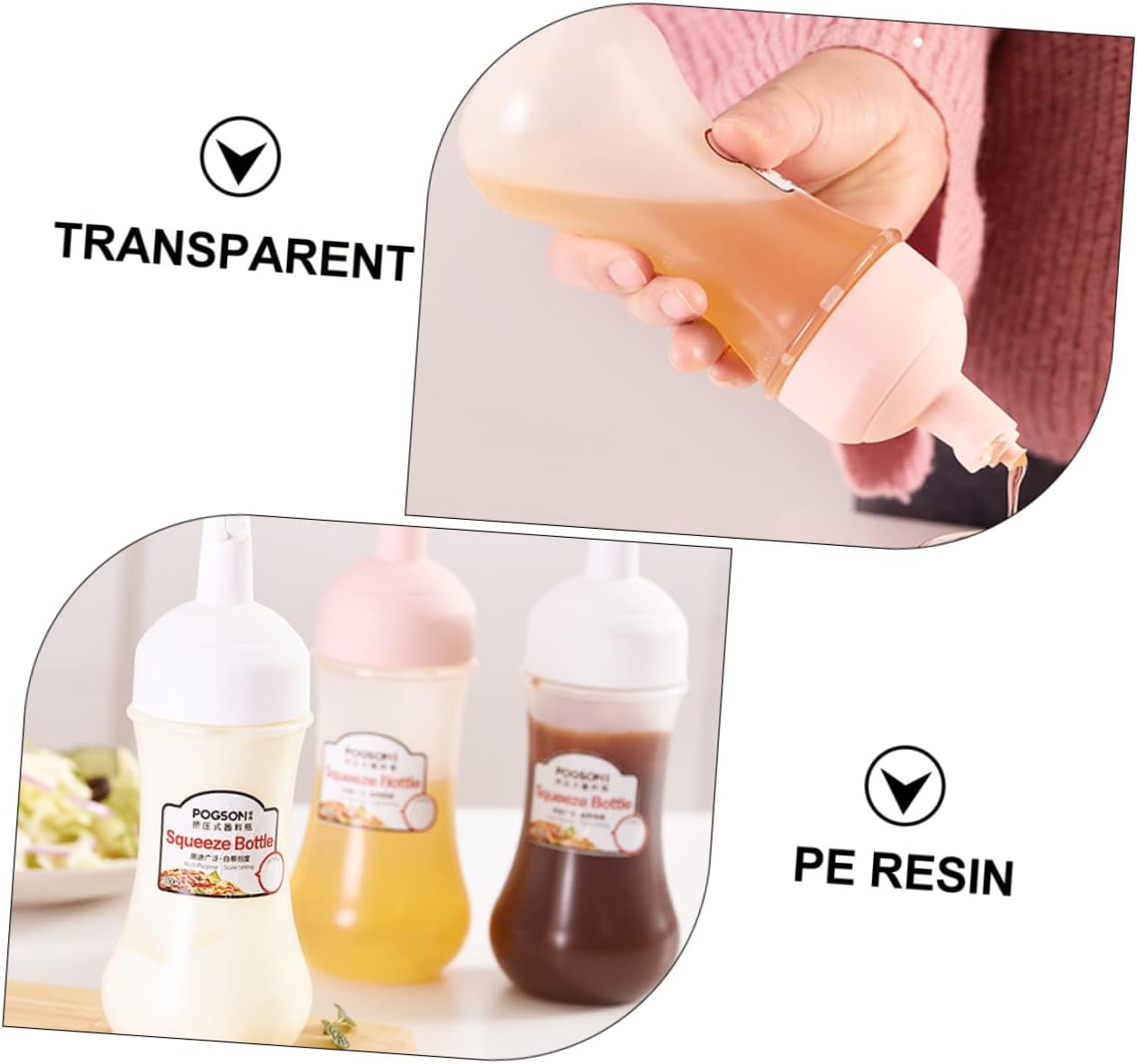 Durable Safe Ketchup Squeeze Bottles