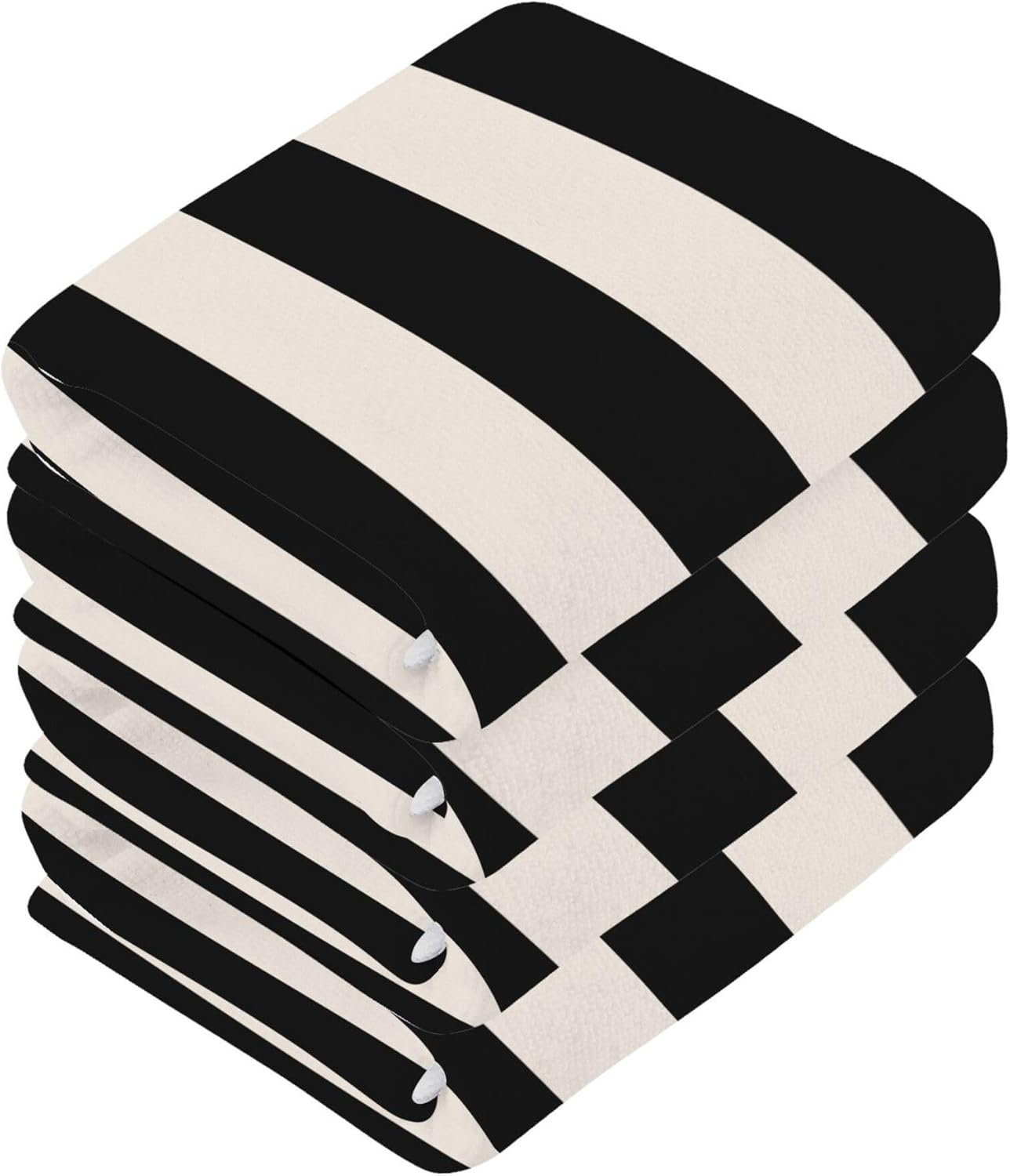 Stripes 12x12 Cotton Washcloths Soft Absorbent Durable