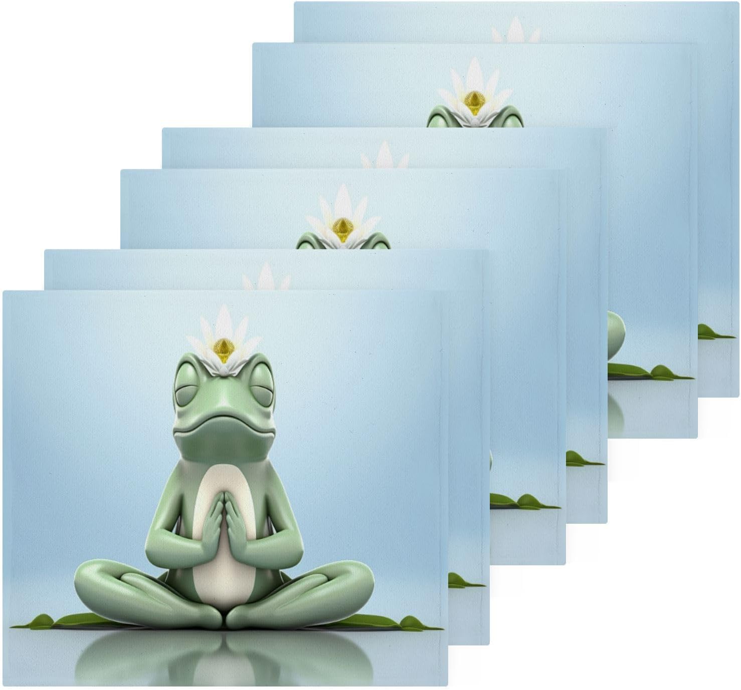 Frog Washcloth Duvet for Babies 2-Pack Soft Absorbent