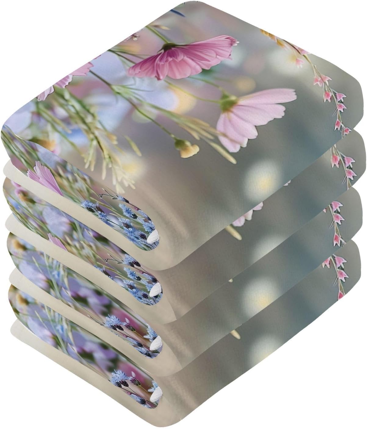 High-Quality Wildflower Washcloth Set