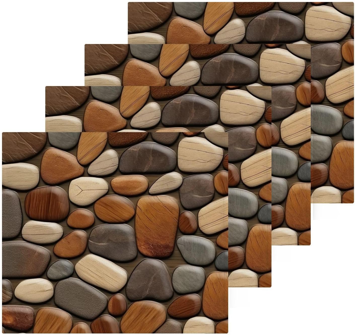YETTASBIN Stone Texture Washcloths 2 Pack 1
