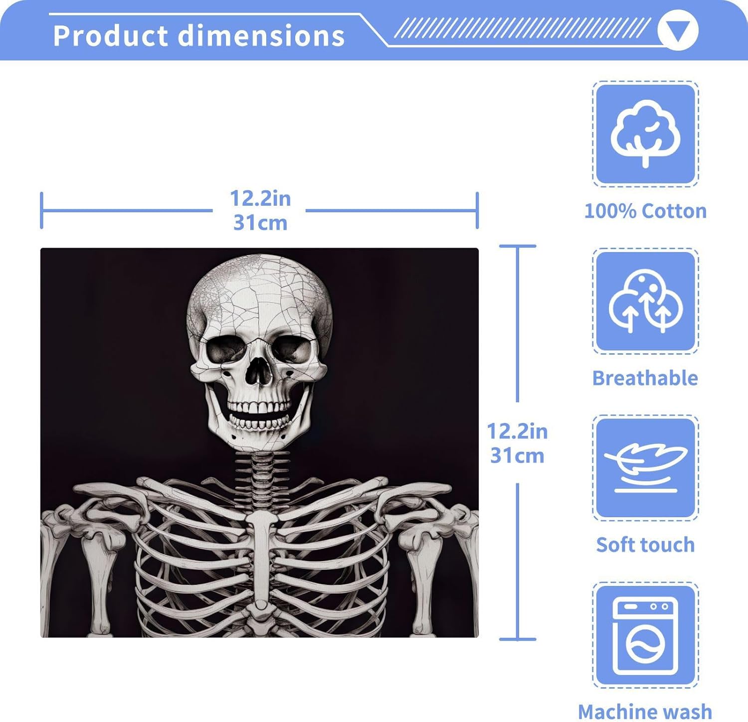 Perfect Essential Skeleton Washcloth Set for Face Hand