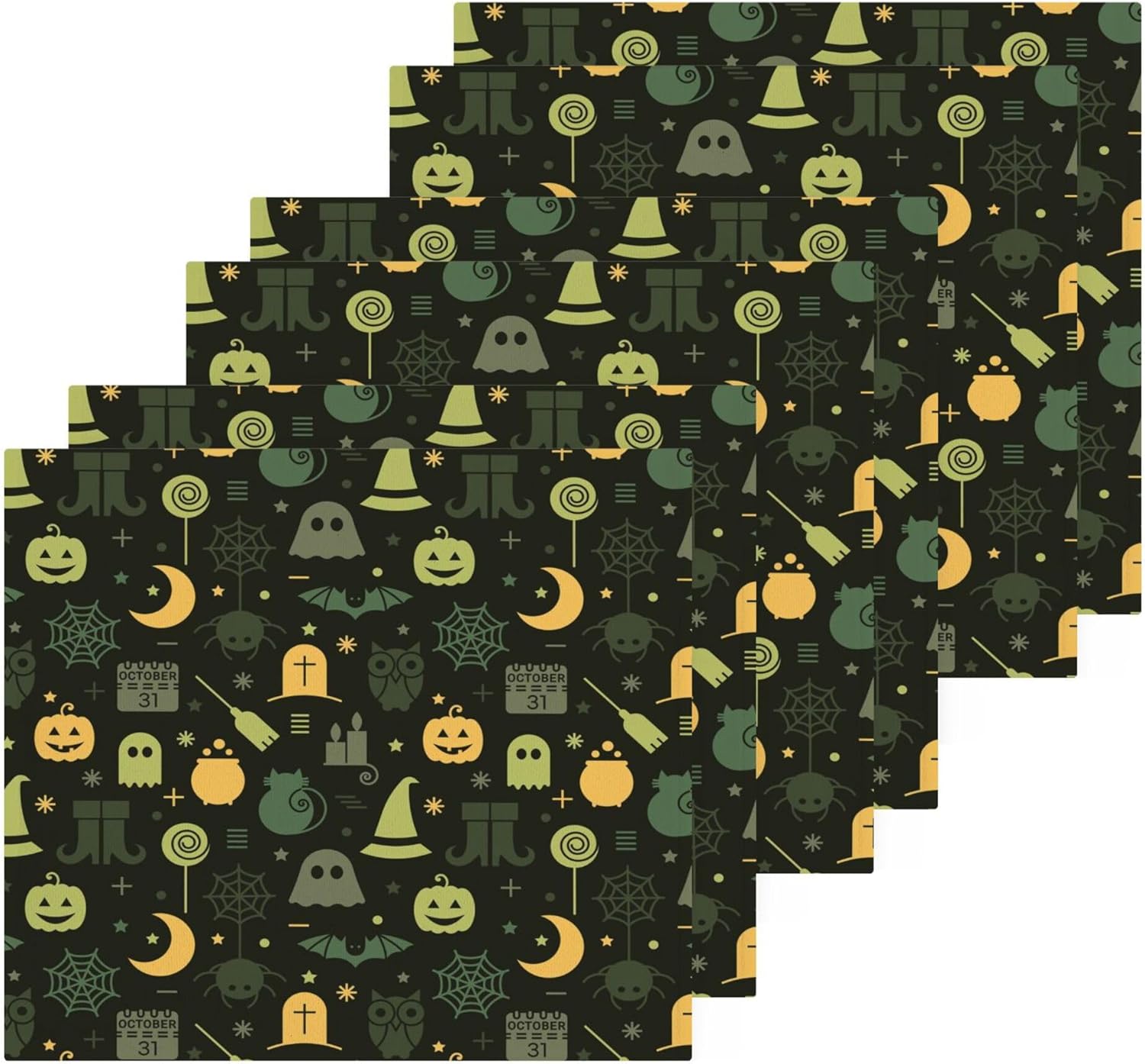 Halloween Spooky Pumpkin Washcloth Set